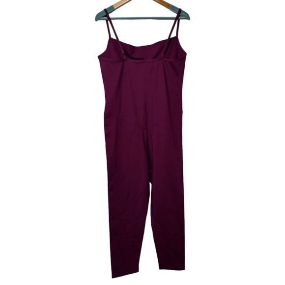 Girlfriend Collective Cami Unitard in Plum - Picture 5 of 6